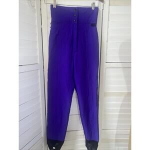 SPORTIQUE APPAREL CO. Women’s Purple Stirrup Ski Resort Jogger Sweatpants Small
